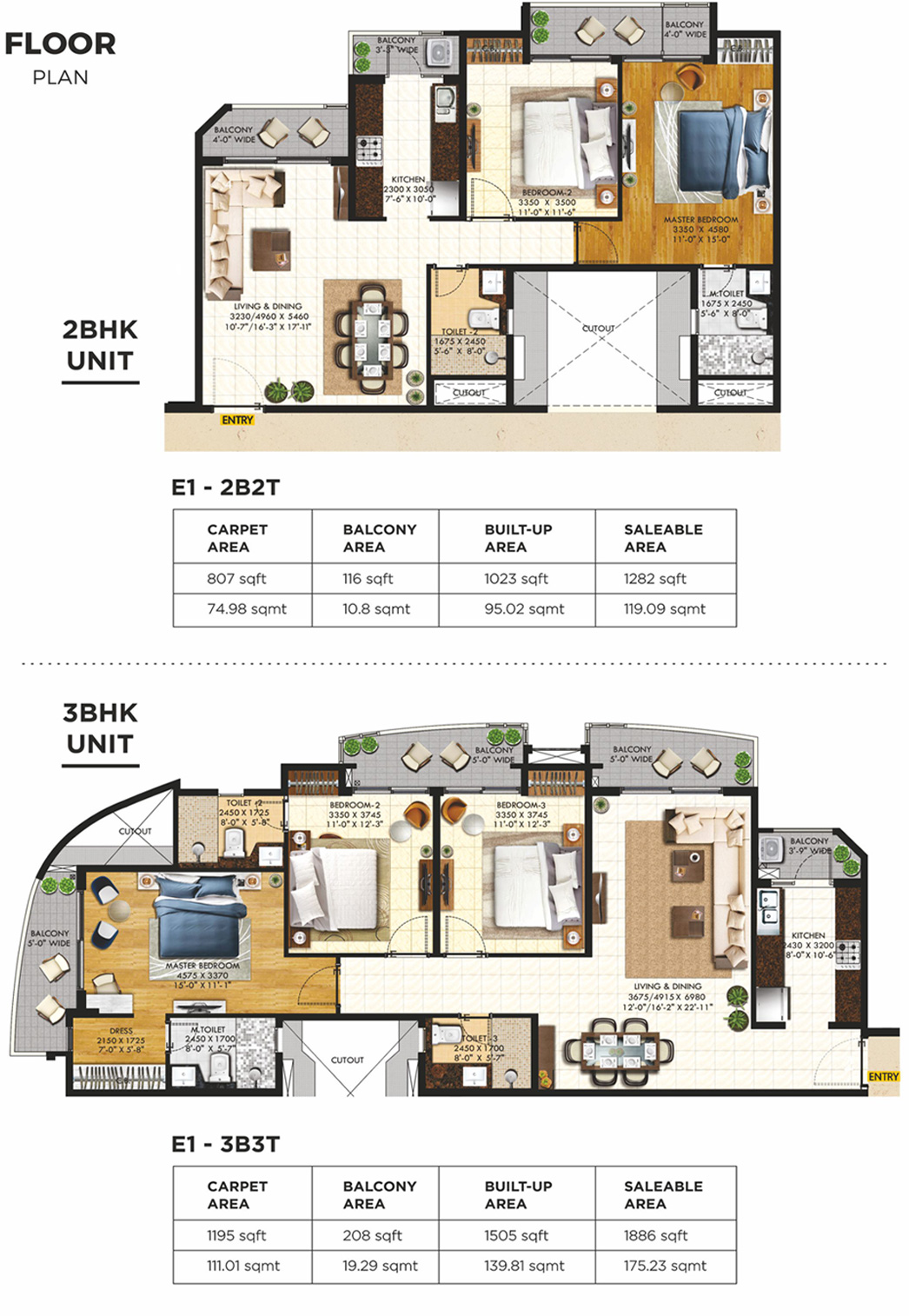 2BHK & 3BHK